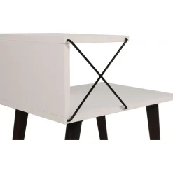 Cross sängbord - Vit