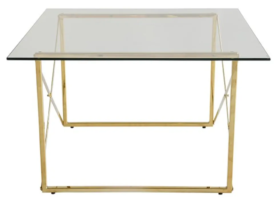 Cross soffbord 75x75cm - Mässing