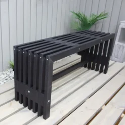 Cuba bänk - Svartlasyr + Fläckborttagare för möbler