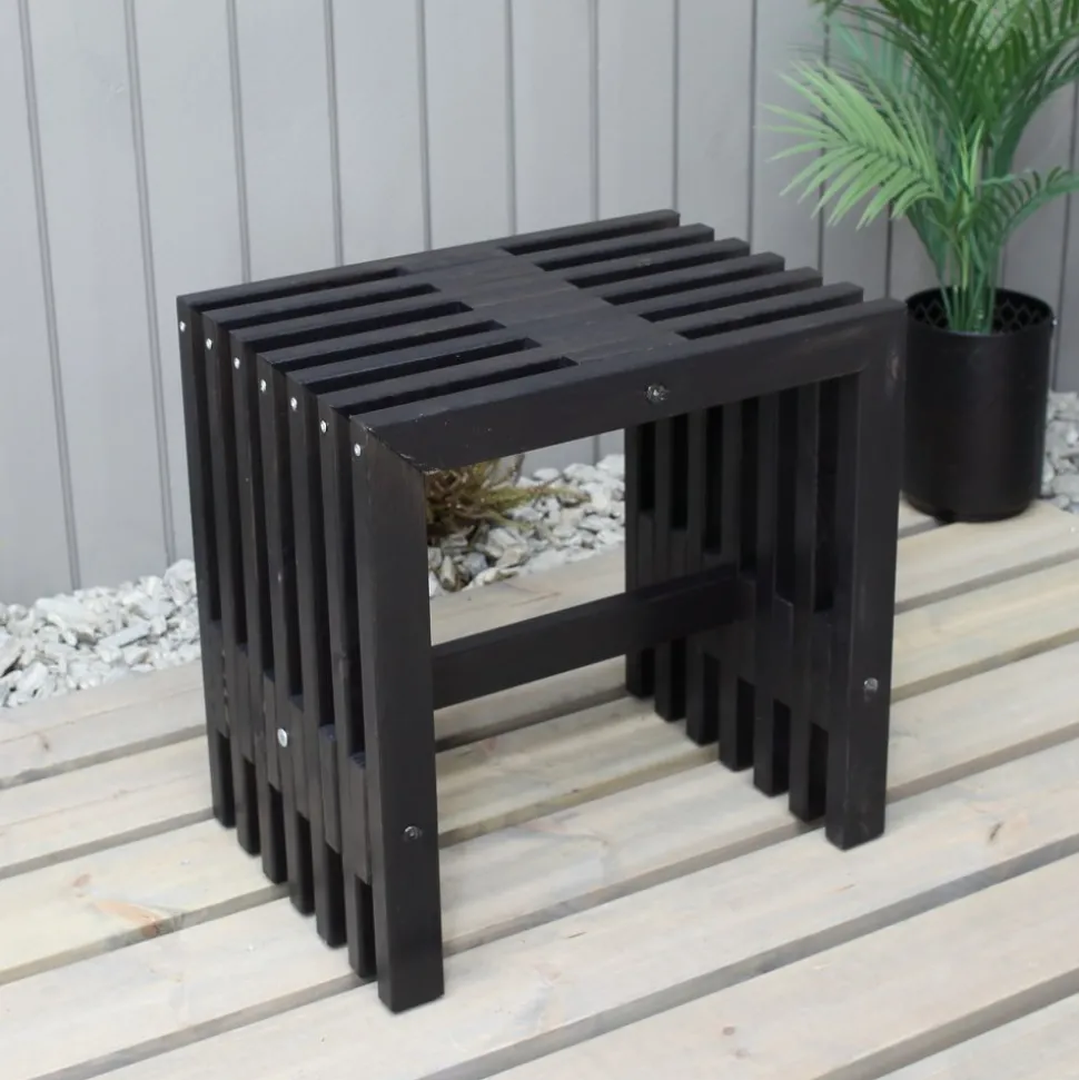 Cuba pall - Svart + Rengöringsmedel för utemöbler