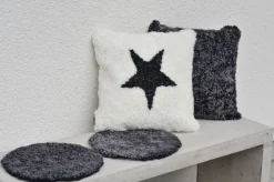 Curly stolsdyna fårskinn Beige