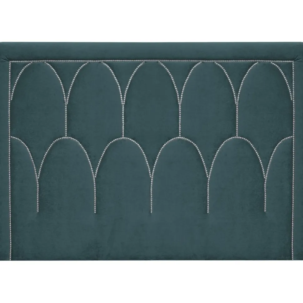 Dalarö sänggavel (Blå sammet) - Valfri bredd