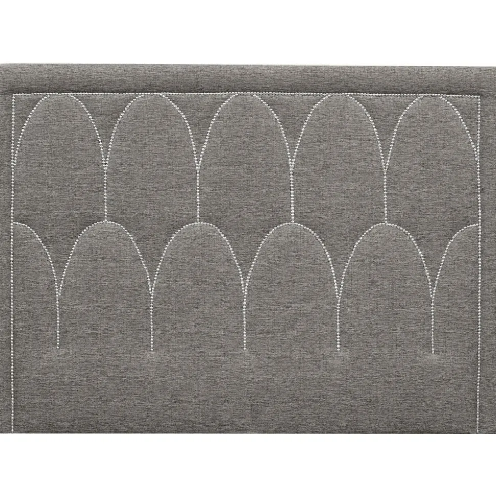 Dalarö sänggavel (Grått tyg) - Valfri bredd