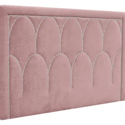 Dalarö sänggavel Rosa sammet - Valfri bredd