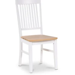 Dalarös matgrupp bord vit/ek med 4 st Dalarös stolar + 4.00 x Stolsdyna