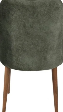 Dallas stolset - Valnöt/mörkgrön