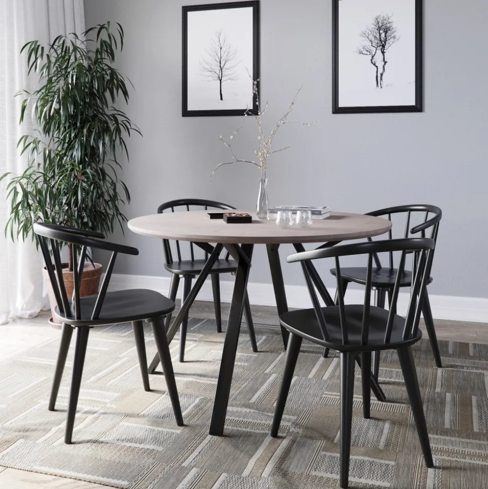 Dalsland Karmstol - Svart + Stolsdyna