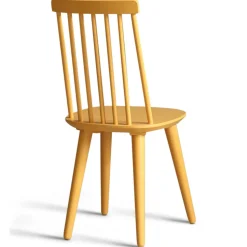 Dalsland matgrupp: Matbord i Ek / Vit med 6 st gula Pinnstolar + 4.00 x Möbeltassar