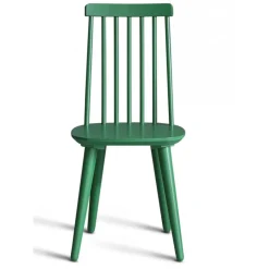 Dalsland matgrupp: Matbord i svart / ek med 6 st gröna pinnstolar