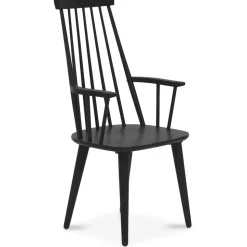 Dalsland Pinnstol hög rygg - Svart