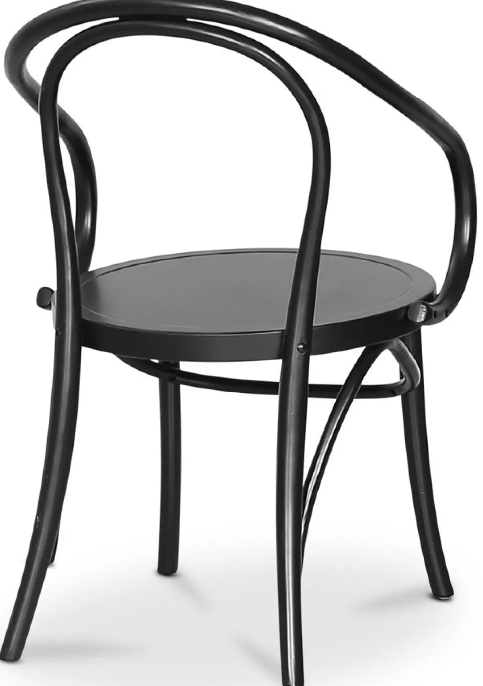 Danderyd No.30 svart karmstol i böjträ