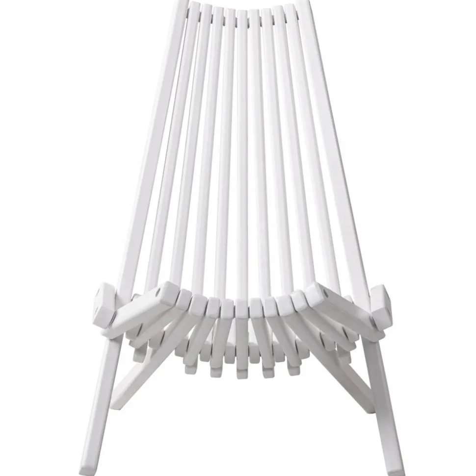 Däckstol vit med nackkudde