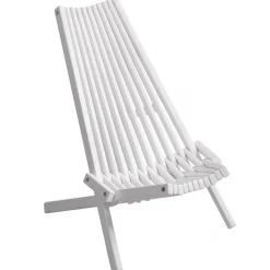 Däckstol vit med nackkudde