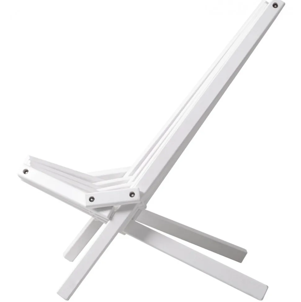 Däckstol vit med nackkudde