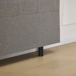 Deluxe pikerad Sänggavel 180 x 125 cm - Grå