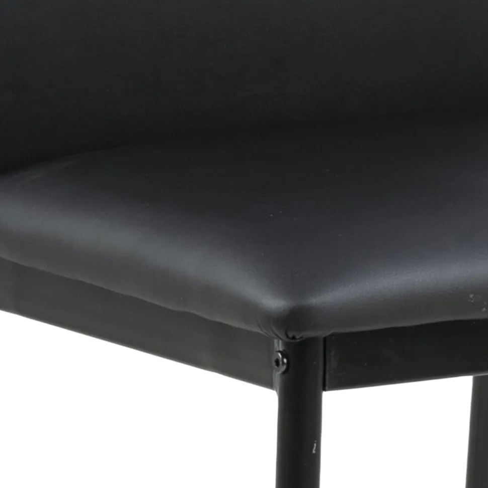 Demina matstol - Svart PU