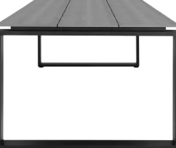 Denver matbord - Grå/svart - 220x100 cm + Fläckborttagare för möbler