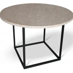 Dexter runt matbord i travertin Ø105 cm