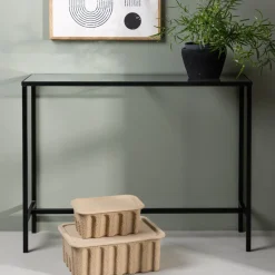 Dipp konsolbord 100 x 30 cm - Svart