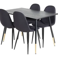 Dipp matbord 120 cm - Svart