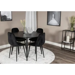 Dipp matbord 115 cm - Svart