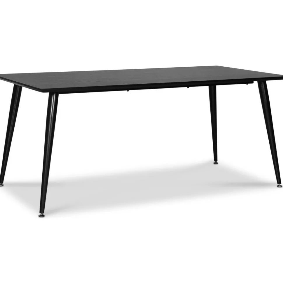 Dipp matbord 180x90 cm - Svartbetsad ekfanér + Fläckborttagare för möbler