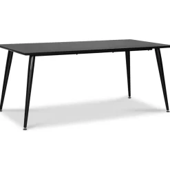 Dipp matbord 180x90 cm - Svartbetsad ekfanér + Möbeltassar