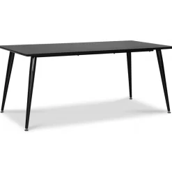 Dipp matgrupp; matbord 180x90 cm med 6 st svarta Orust pinnstolar + 6.00 x Stolsdyna