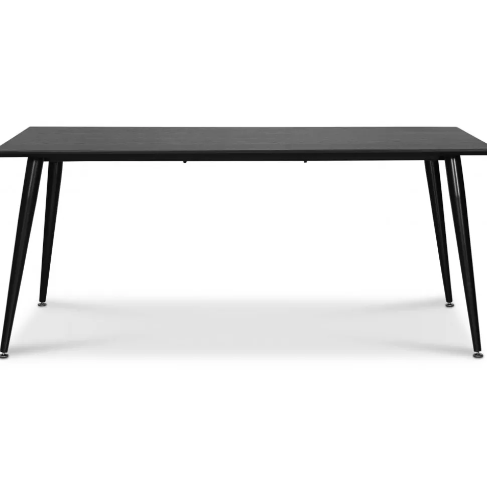 Dipp matgrupp; matbord 180x90 cm med 6 st svarta Castor pinnstolar + 6.00 x Stolsdyna