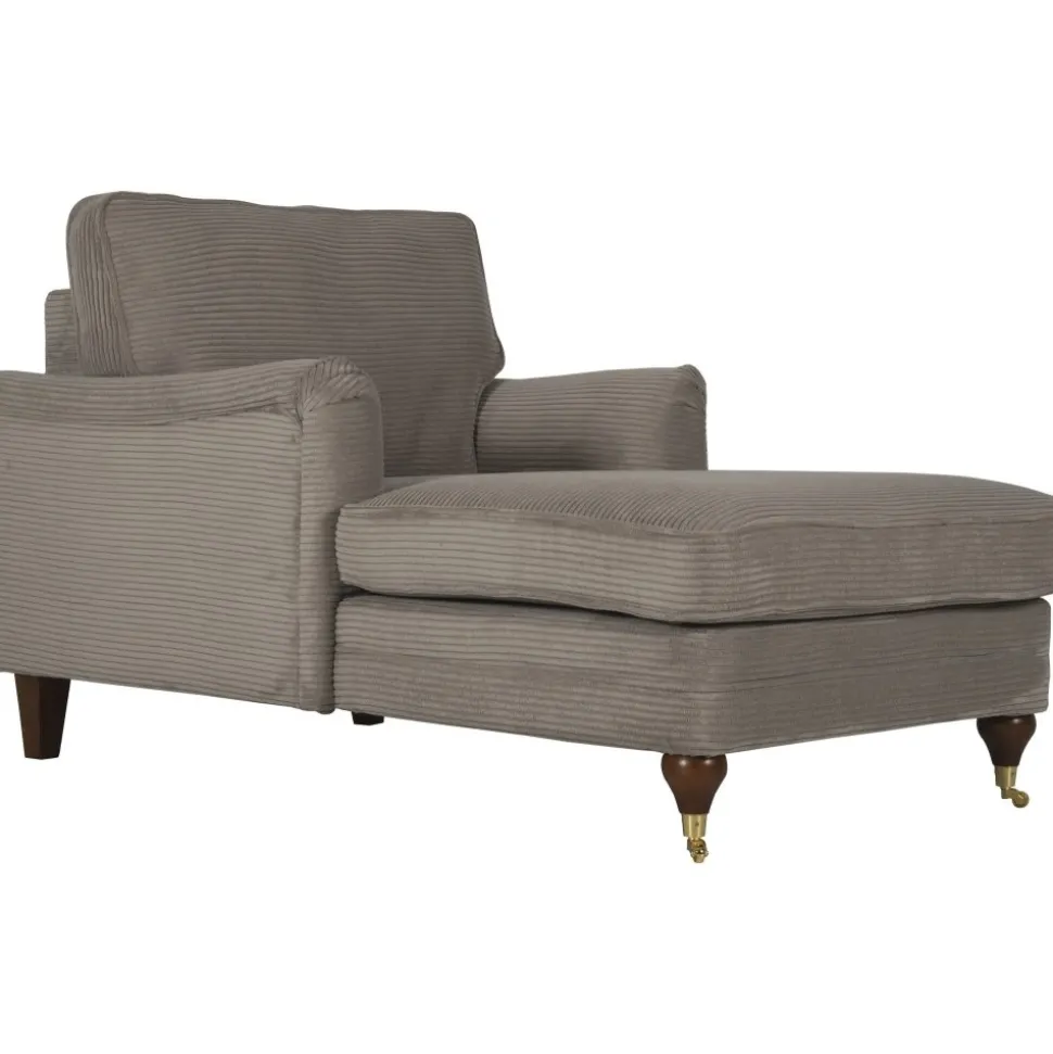 Divanfåtölj Howard mörkbeige manchester