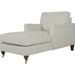 Divanfåtölj vit bouclé - Howard