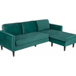 Divansoffa grön 218 cm bred