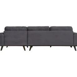 Divansoffa i grått sammet - Copenhagen + Textilrengöring för möbler