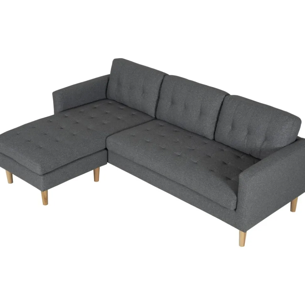 Divansoffa vändbar grå - Firenze