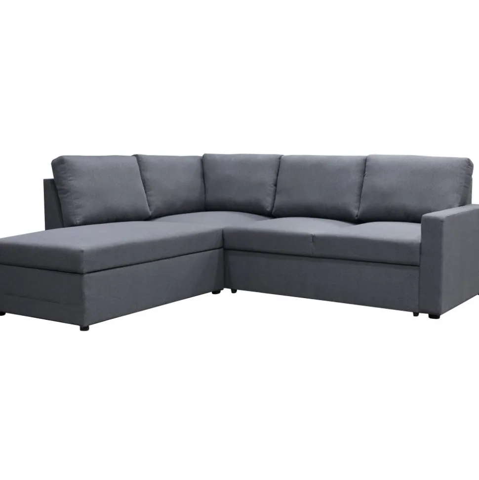 Dream hörnsoffa bäddsoffa med förvaring - Mörkgrå