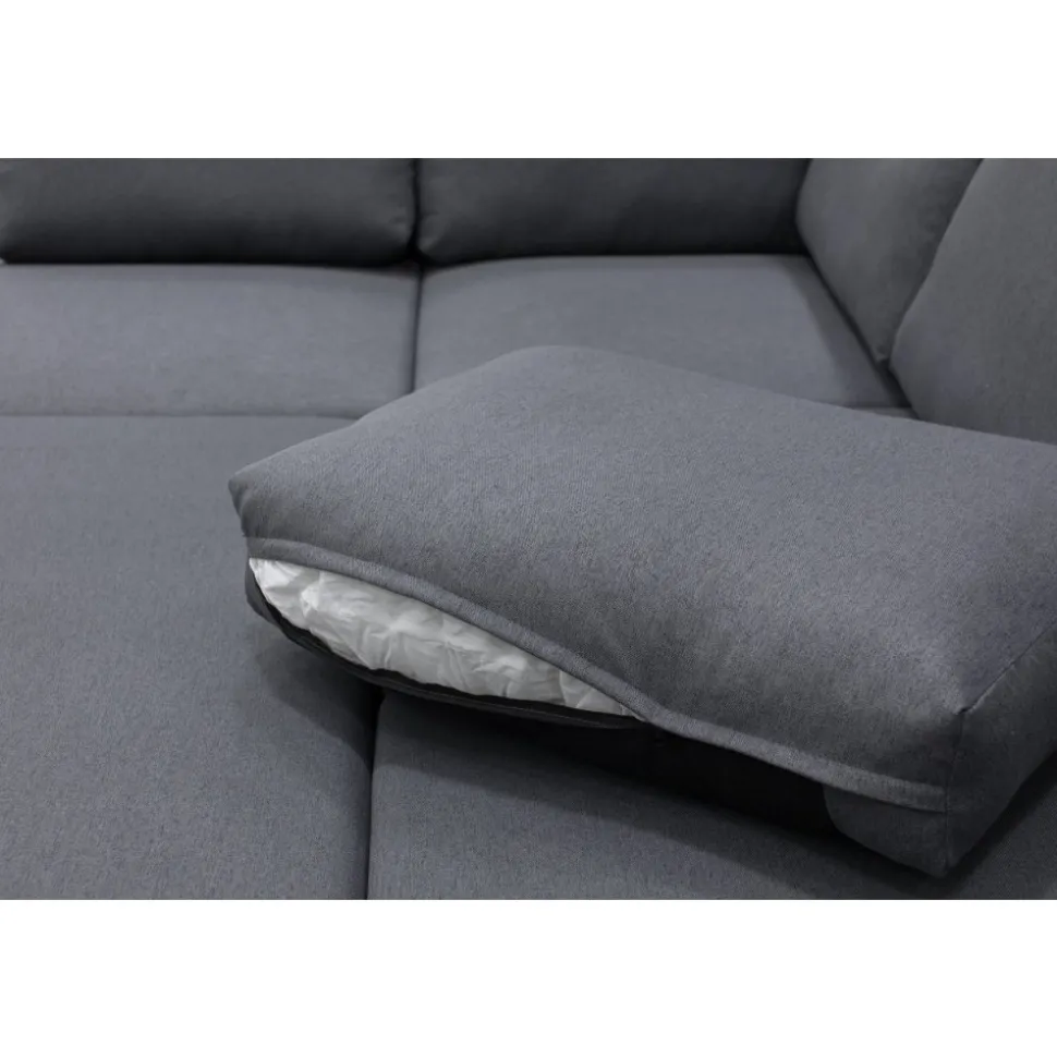 Dream hörnsoffa bäddsoffa med förvaring - Mörkgrå