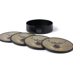 Drinkunderlägg 4-pack hjortmotiv