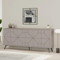 Dune skänk 184 cm - Ljus mocka