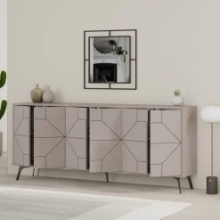 Dune skänk 184 cm - Ljus mocka