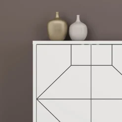 Dune skänk 184 cm - Vit