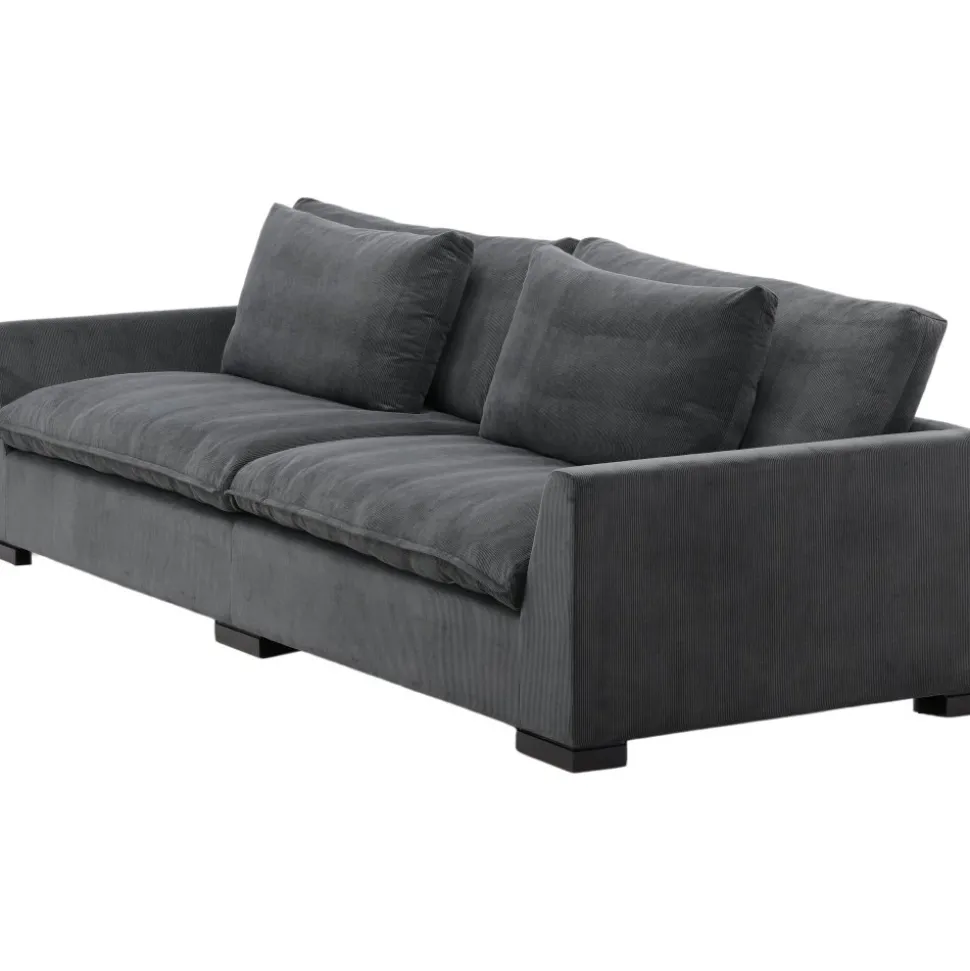 Durham 3-sits soffa - Mörkgrå