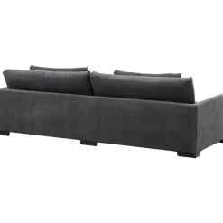 Durham 3-sits soffa - Mörkgrå