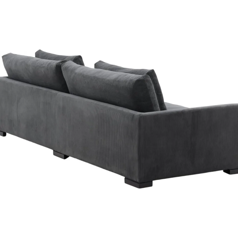 Durham 3-sits soffa - Mörkgrå