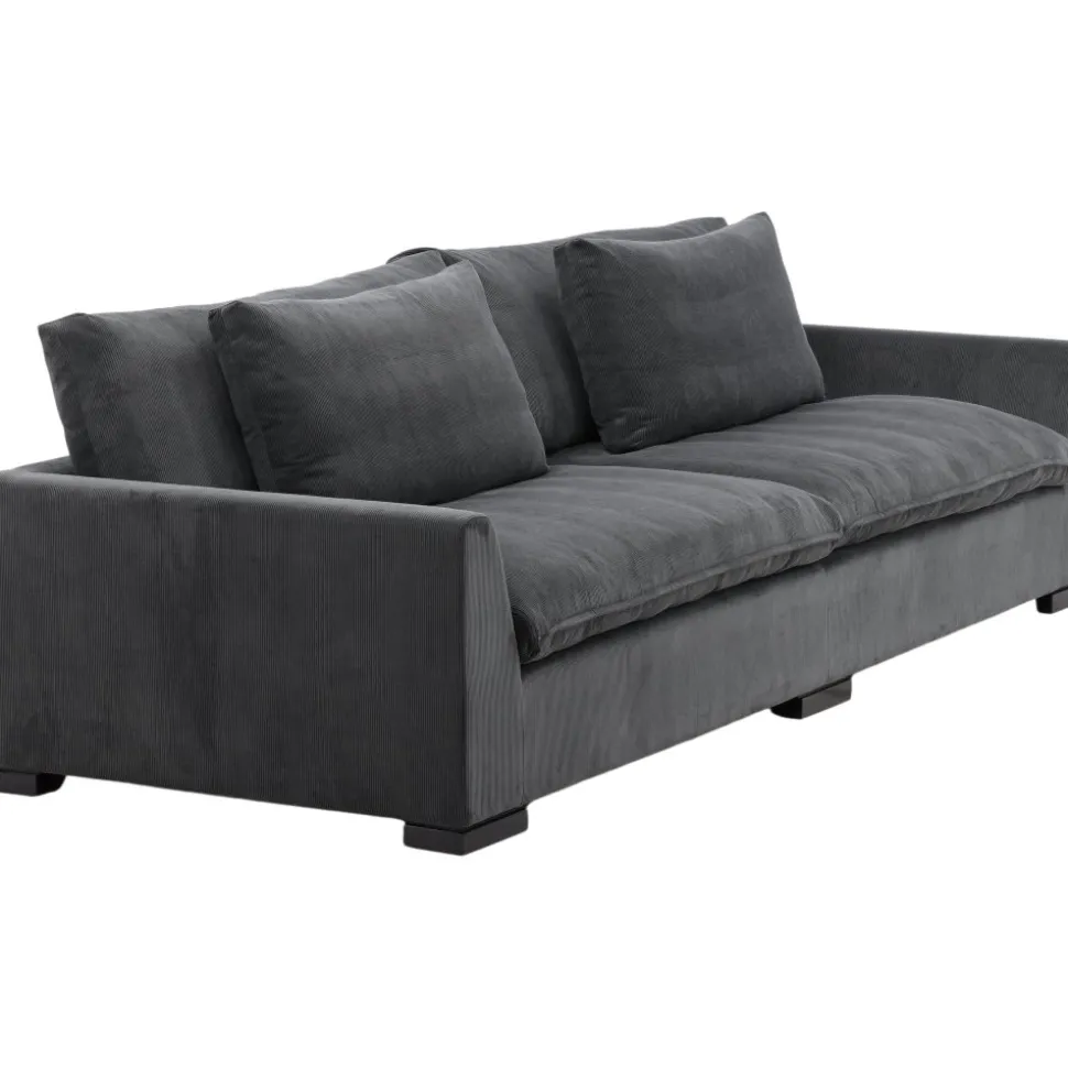 Durham 3-sits soffa - Mörkgrå