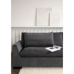 Durham 3-sits soffa - Mörkgrå