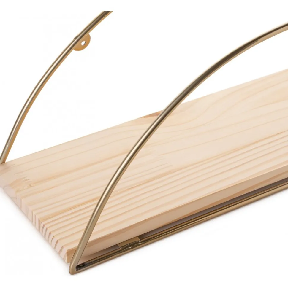 Duvar vägghylla - Guld/brun