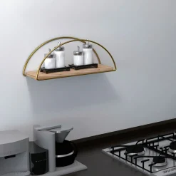 Duvar vägghylla - Guld/brun