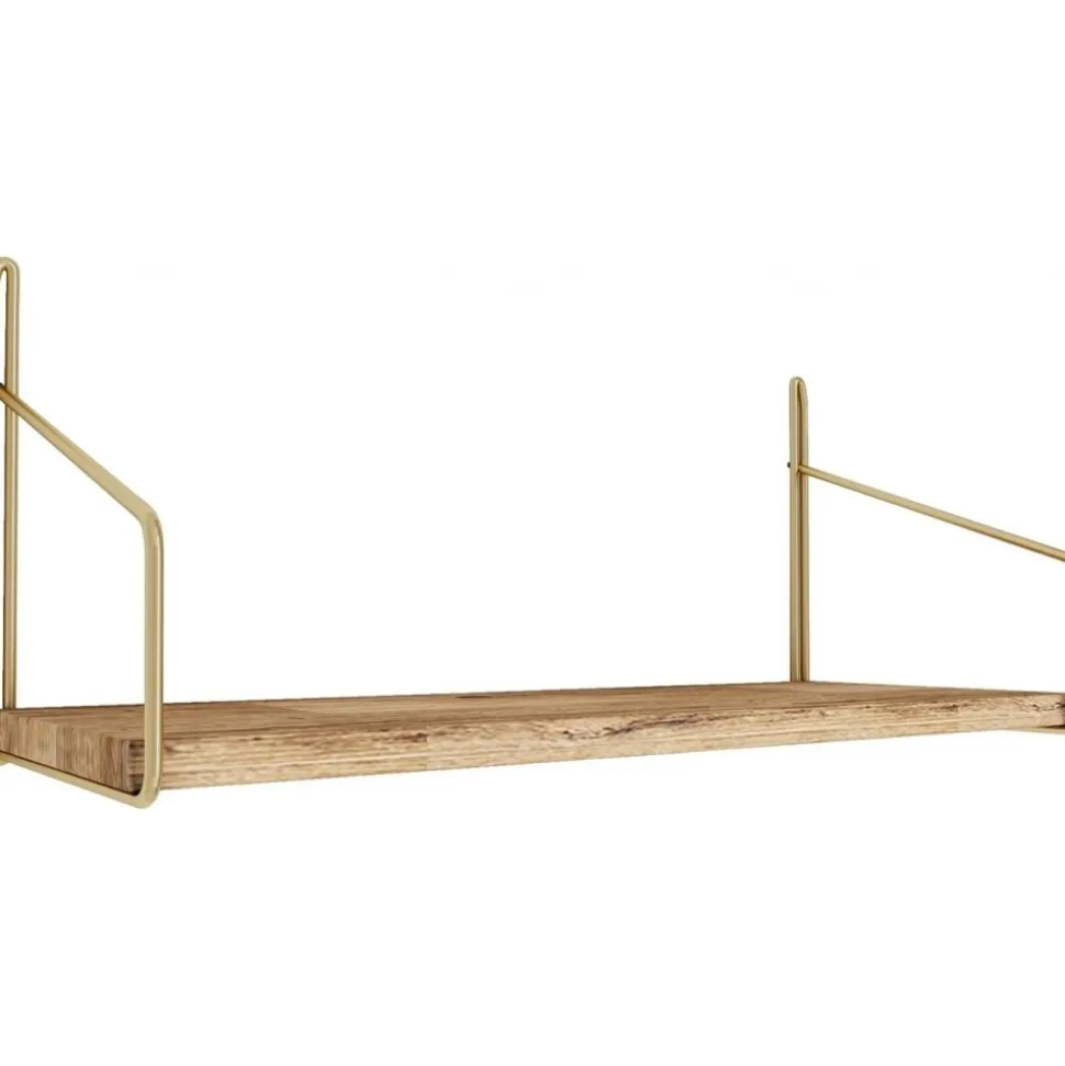 Duverney vägghylla - Guld/brun