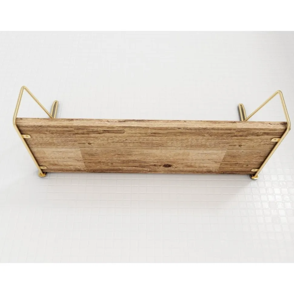 Duverney vägghylla - Guld/brun