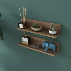 Ebba vägghylla i valnöt